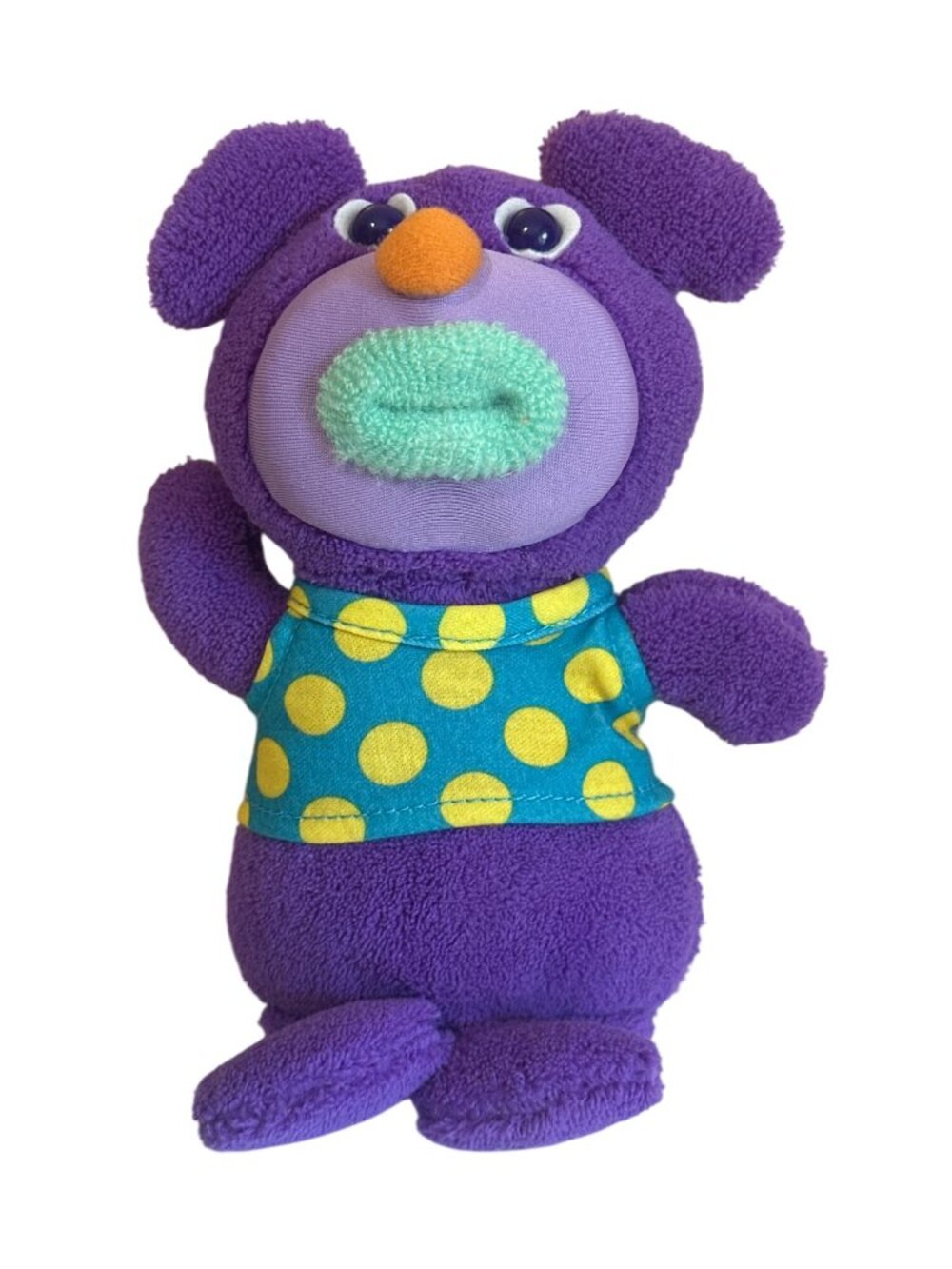 Mattel Sing A Ma Jigs Purple Plush Tested Works Purple W/ Shirt 9" 2010
